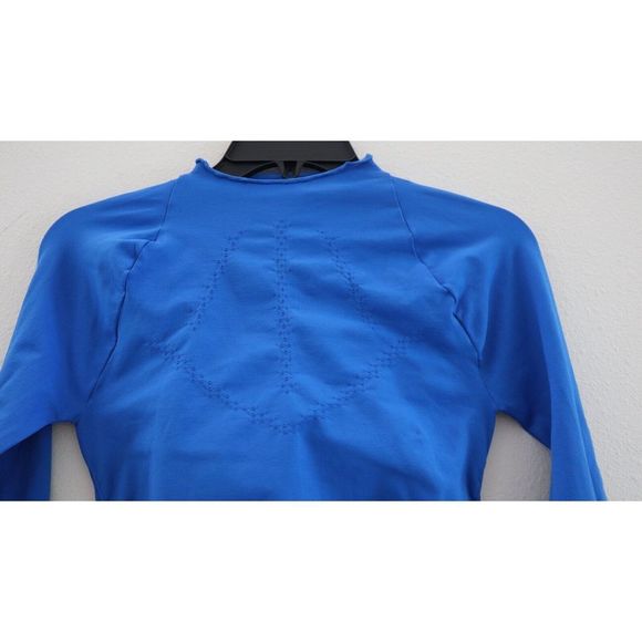 FP Movement 58586025 Women's Sz M/L Blue Good Karma High Neck L/S Layer Top $88 - Picture 4 of 9